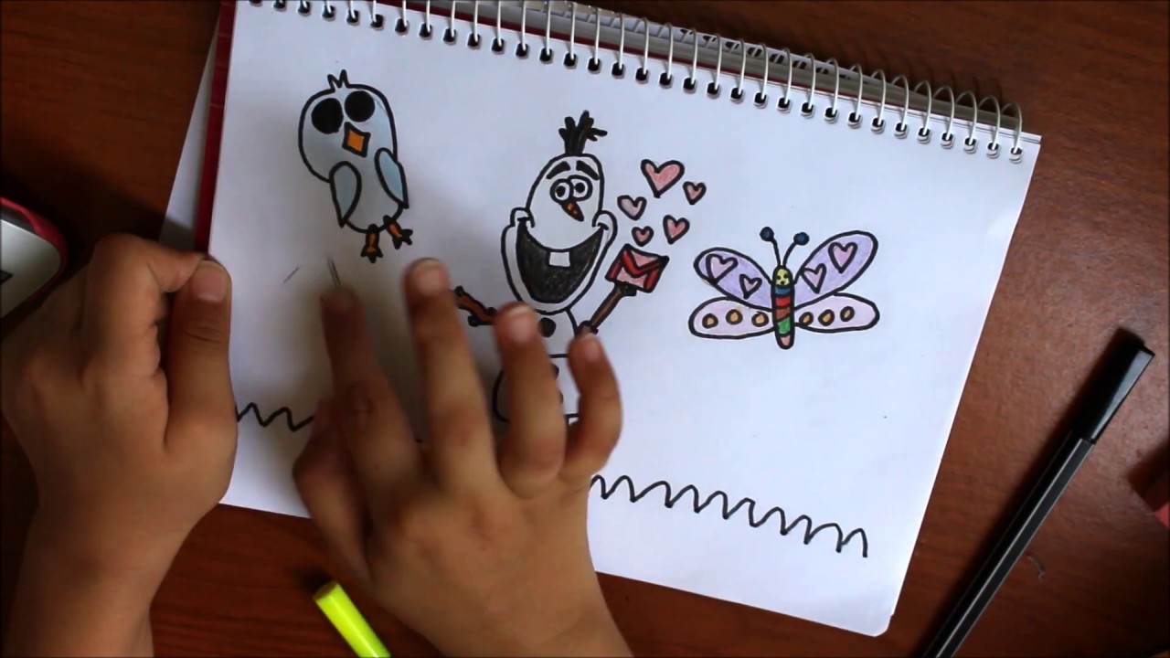 How to Draw Olaf and Friends