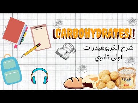 شرح الكربوهيدرات أولى ثانوي ثانوية عامة ٢٠٢٣
