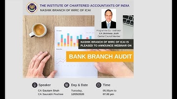 Bank Branch Audit | CA Shriniwas Joshi (Part 2)