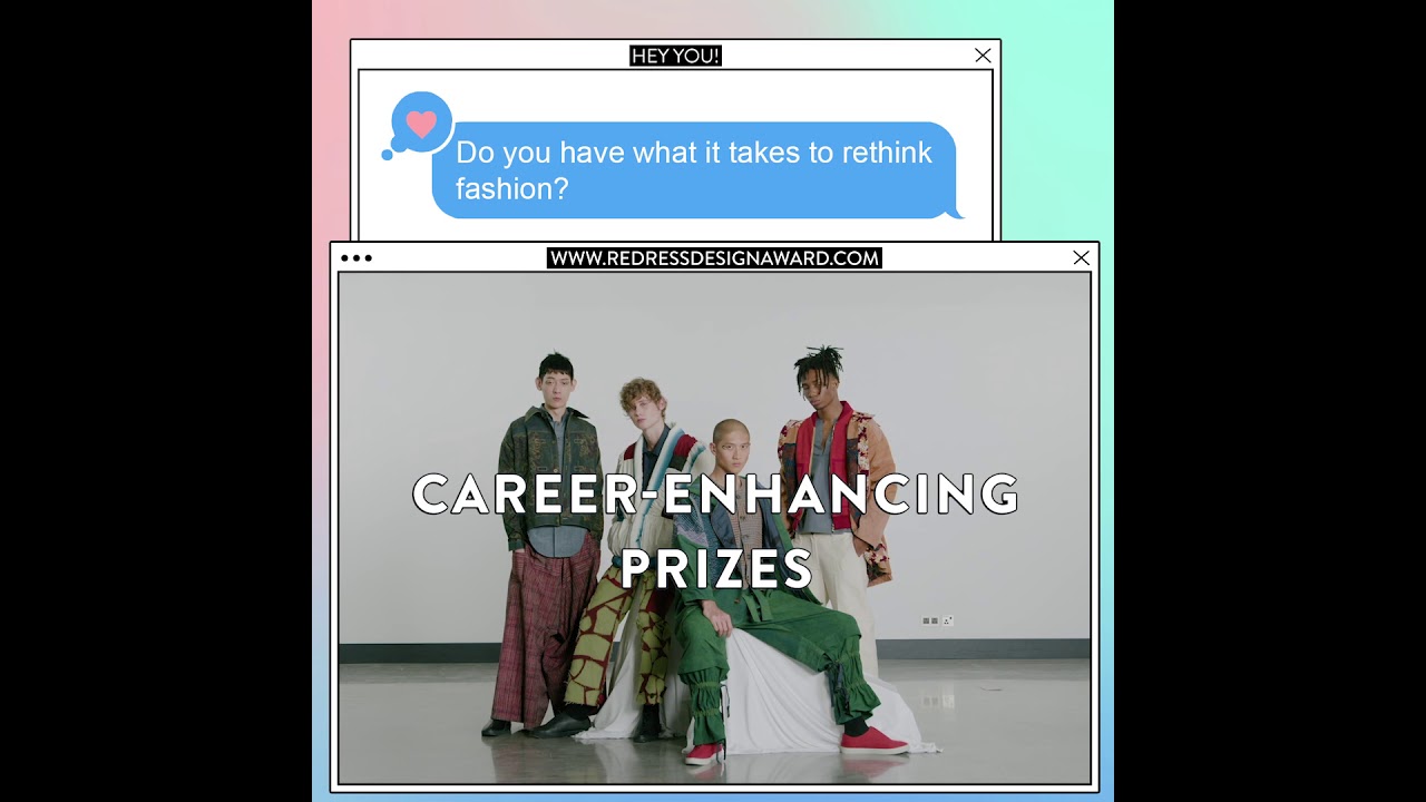CALLING EMERGING SUSTAINABLE FASHION DESIGNERS - REDRESS DESIGN AWARD 2021 NOW OPEN (Teaser 1)