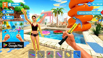 NEW GAME Release of Android version Waterpark Manager Simulator Game Play for Android version 
