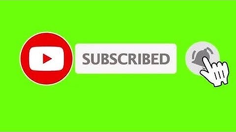 Like & Subscribe button for YouTube video, How to remove green screen