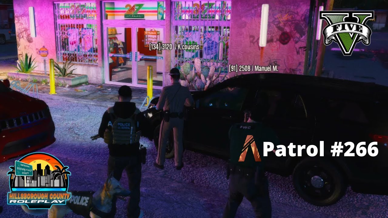 Barricaded Suspect In Gas Station Hillsborough County RP 266 FIVEM