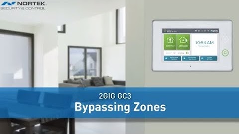 2GIG GC3: Bypassing Zones