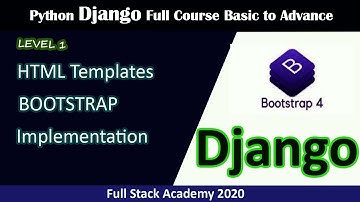 Python Django Tutorial in Hindi / Urdu  | How to use Bootstrap HTML Templates in Django