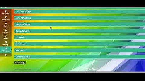 Adminpress - An wordpress admin theme - Meny style and Management