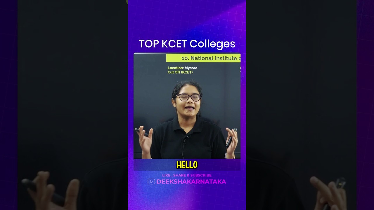 NIE Mysore College Review Top KCET Colleges #shorts #kcet #kcet2024 #kcetcounselling