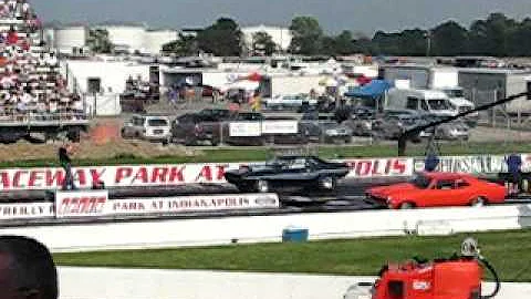 gary loy's dodge challenger  2nd qualifying run