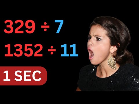 Fastest Trick on Internet To Check Divisibility of Any Number (1 to 11)