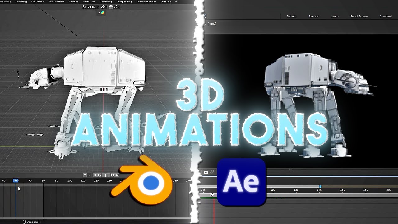 How To Import 3D Animations From Blender Into After Effects (Easy ...