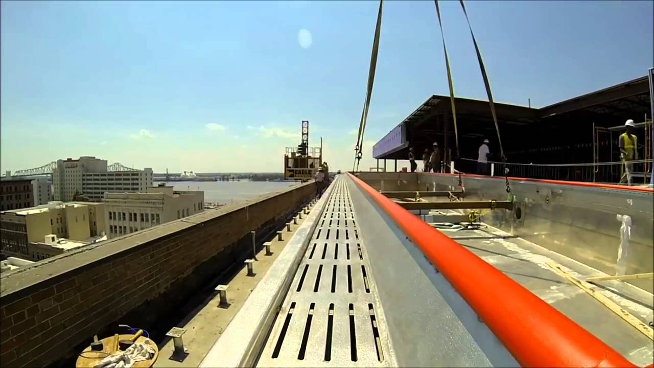 The Commerce Building Rooftop Infinity Pool Installation YouTube