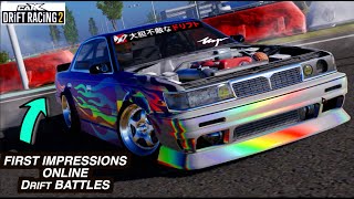 FIRST Impressions ONLINE Drift BATTLES!! CarX Drift Racing 2 Mobile iOS