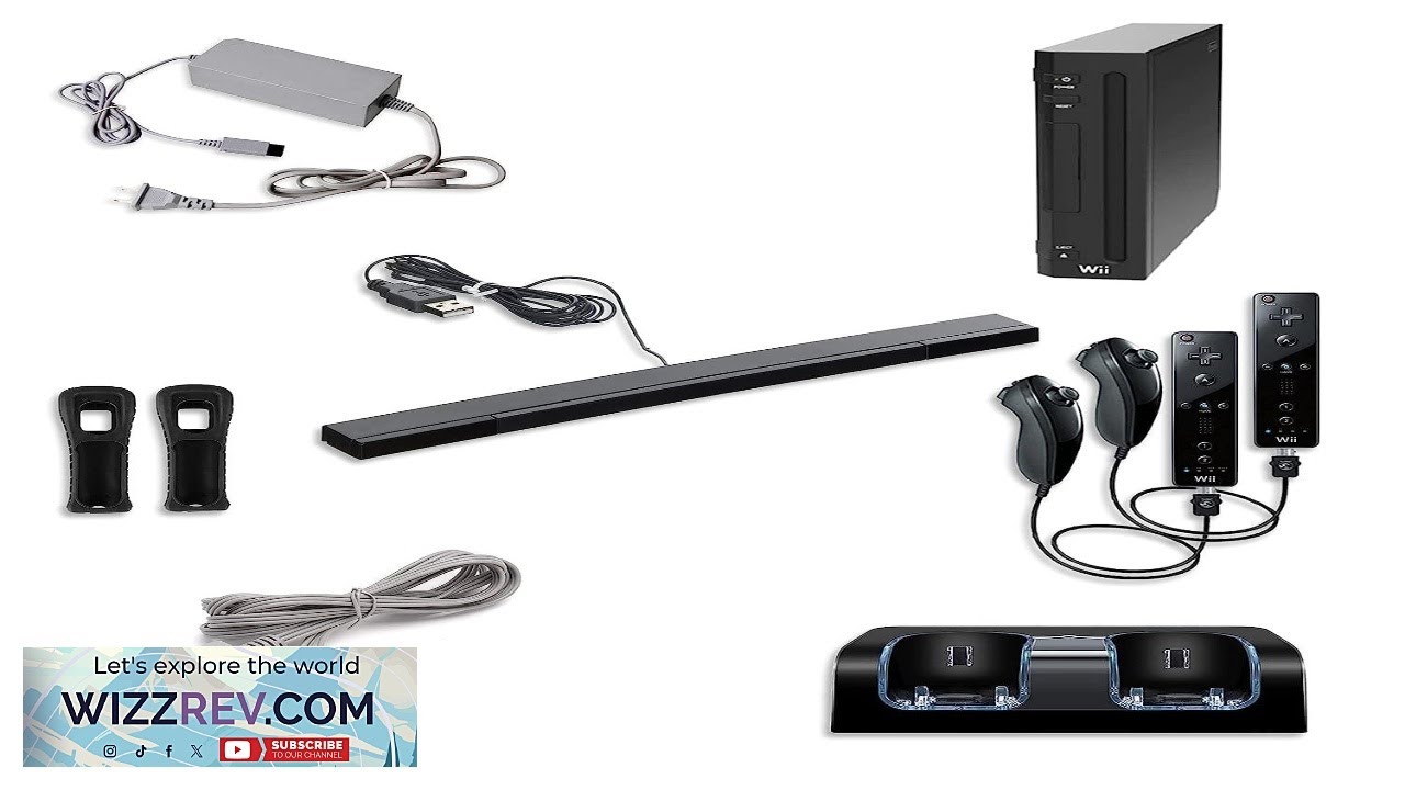 Nintendo Wii Console Black Premium Bundle (Renewed)