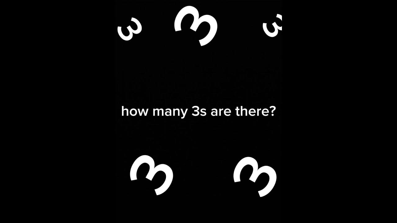 how-many-3s-are-there-youtube