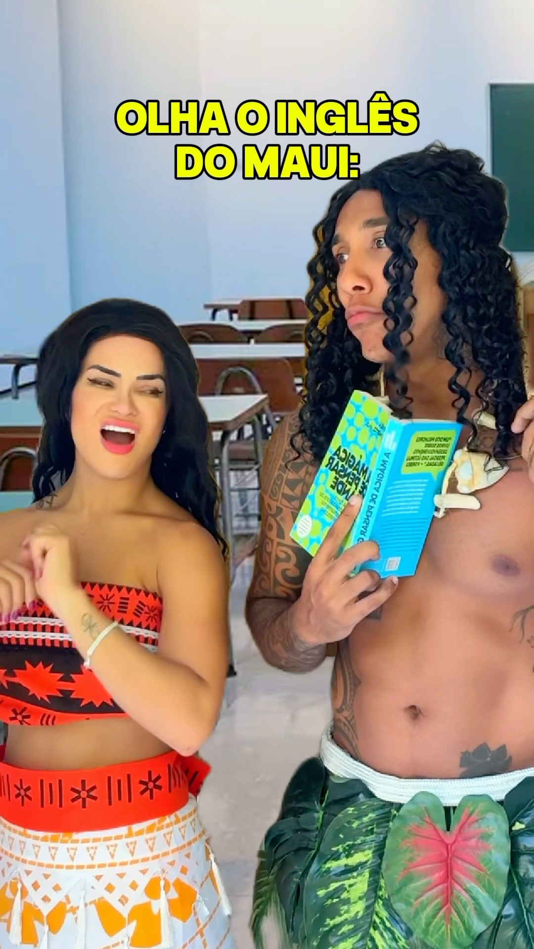 O inglês do Maui…kkk ​⁠@mayca.brasil #dublagem #moana #maui #comedia
