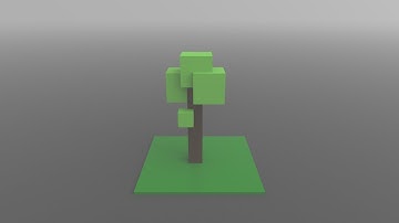 Simple Voxel Tree - MagicaVoxel