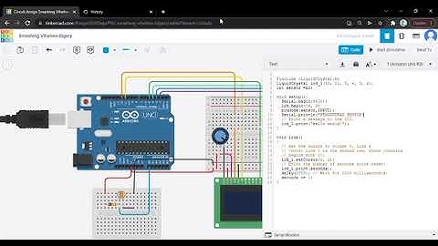 Elektronika 2 - Simulasi Arduino Menggunakan TinkerCAD -07. Menampilkan Data ADC pada LCD 16x2