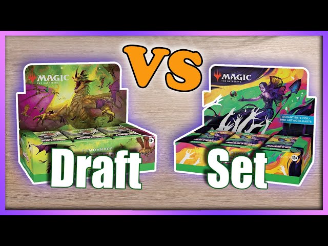 Which has more Rares and Mythics? Draft Boosters vs Set Boosters opening -  Commander Masters MTG - YouTube