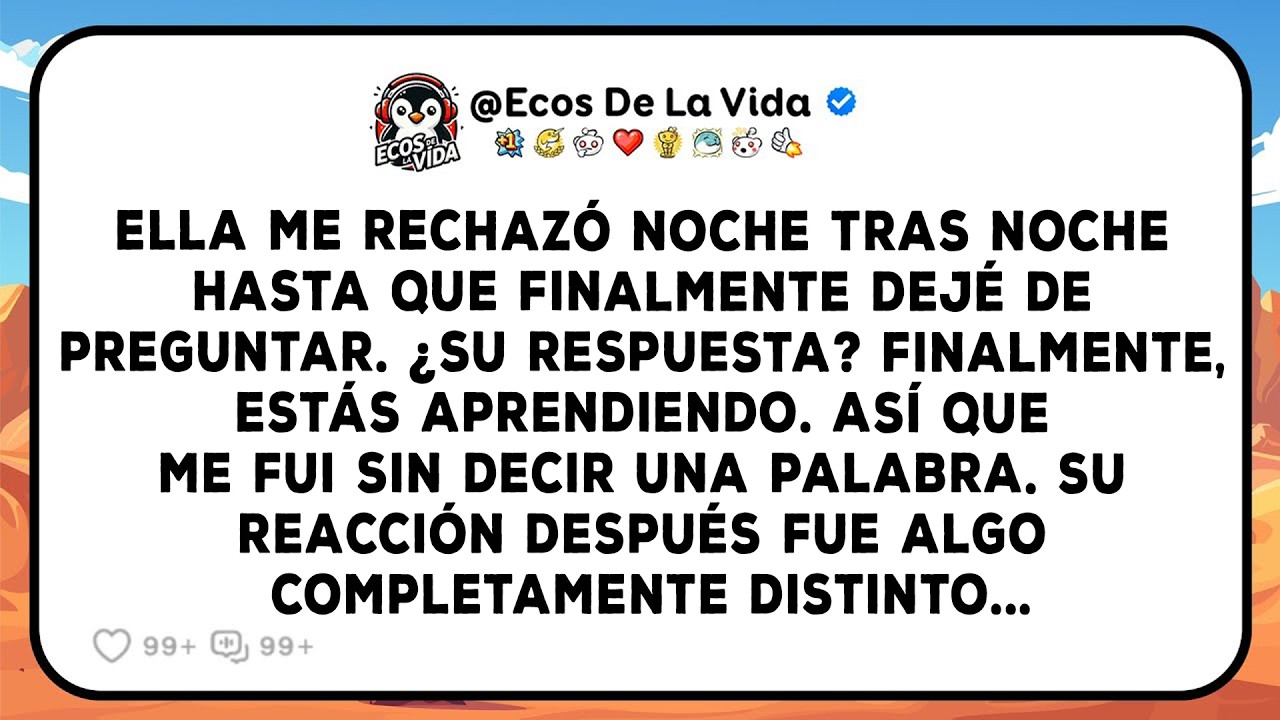 Mi Esposa Me Rechazó Noche Tras Noche Hasta Que Guardé Silencio; Cuando Finalmente Me Fui, Su...