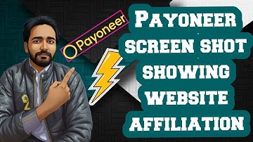 Payoneer Screenshot showing affiliation to your business web page