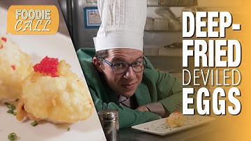Justin Deep Fries Deviled Eggs: Foodie Call with Justin Warner | Food Network