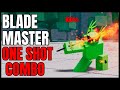 The perfect one shot blade master combo  strongest battlegrounds roblox