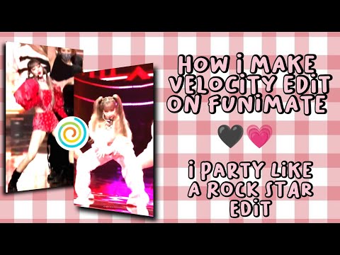 how I make my velocity kpop edit on funimate | I party like a rockstar TikTok edit Trent tutorial