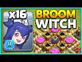BROOM WITCHES x16 Attack DESTROYER! Clash of Clans