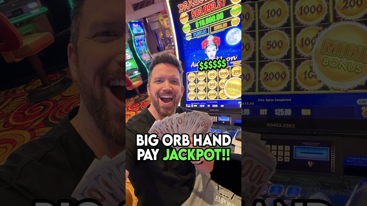 Huge Orb Hand Pay JACKPOT!! #casino #slots