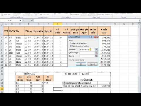 Video Giải đề 3 Excel Bảng chi phí thuê Khách Sạn - youtube