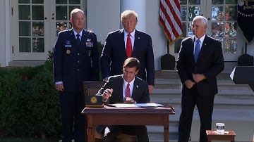 Trump holds ceremony launching US Space Command