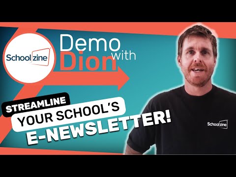 Schoolzine | Demo with Dion: Tour of the Schoolzine eNewsletter Platform
