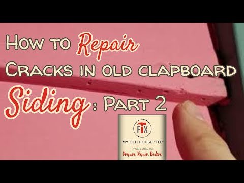 Wood Siding Repair: How to Repair Cracks in Clapboard Siding: Part 2