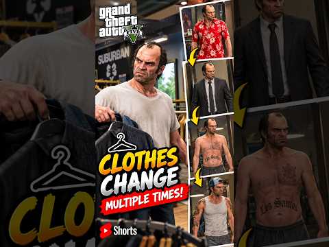 TREVER CHANGING BRAND NEW CLOTHES FROM CITY ///  #shortvideo #shortsfeed  #gaming #gta5 #subscribe