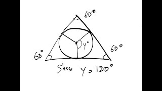 Geometry Problem: Inscribed Circle in an Equilateral Triangle