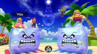 Mario Party The Top 100 - Peach + Mario Vs Luigi + Wario  (Very Hard Difficulty)| Cartoons Mee