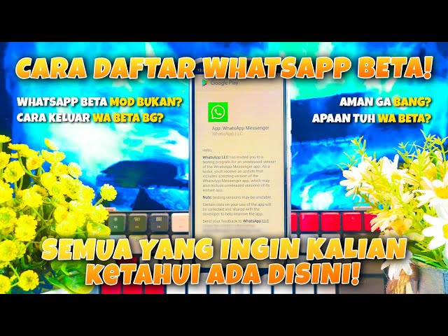 CARA DOWNLOAD WHATSAPP BETA LANGSUNG DARI PLAYSTORE🔥 class=