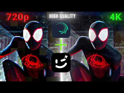 How to Convert 720p Video into 4K Quality | Wink App & Alight Motion Tutorial 🚀