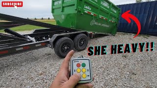 How To Line Up And PickUp a HEAVY MAXXD Dumpster