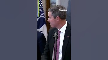 BREAKING: A pharmaceutical rep collapses during Trump’s Oval Office announcement #shorts