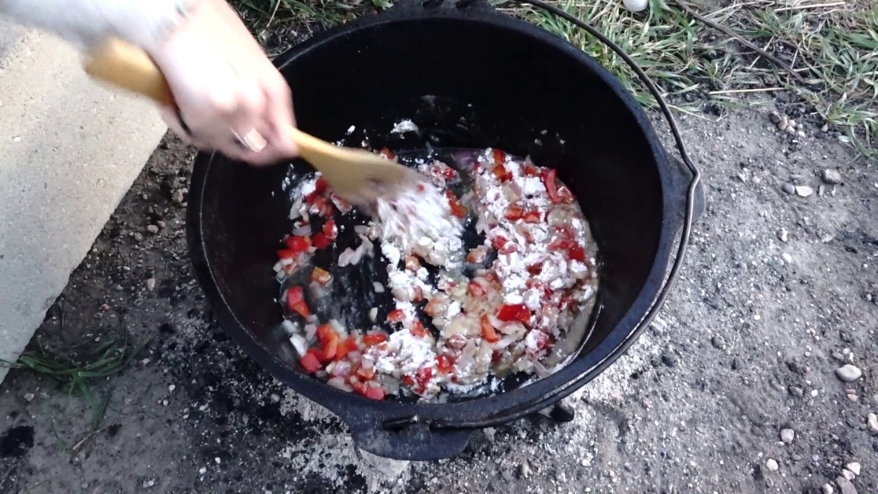 Dutch Oven Cooking Chicken Corn Chowder YouTube