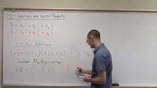 GOPH 547 - Topic M1b1 - Vector Addition and Scalar Multiplication