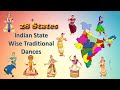 Indian 28 States Folk Dances & Traditional Dances of India (Official Video)