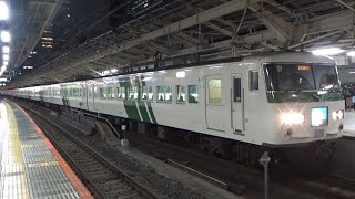 JR東京駅を発車する湘南ライナー 215系･185系 2020.11.24