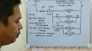 Clear Diagram For Automatic Start Stop connection (English Subtitle)