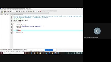 Programa para determinar si un numero es perfecto o no ciclo for