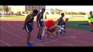 Deestroying Wins 100 Meter Hurdles Logan Paul THE CHALLENGER GAMES