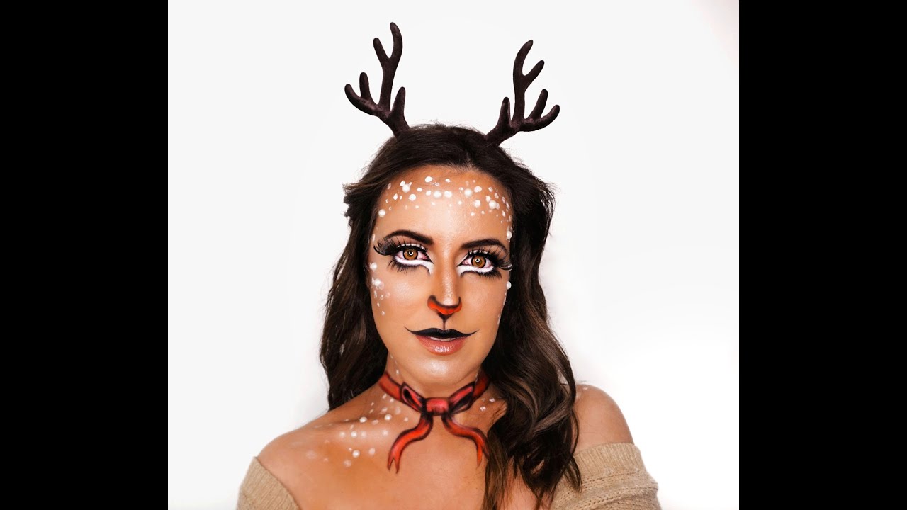 RUDOLPH Reindeer christmas Makeup Tutorial/ Maquillaje reno navidad ...