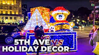 NYC LIVE Exploring 5th Avenue to Columbus Circle Holiday Decorations (November 17, 2021)