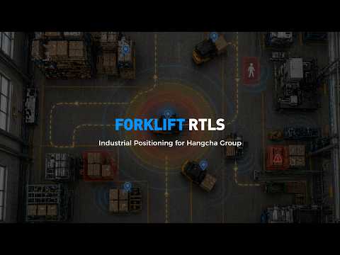 BlueIOT Industrial RTLS Solution -FORKLIFT Real Time Locating - video from Blueiot